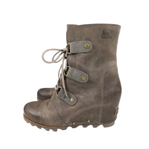 Sorel Joan of Artic Wedge Booties GUC $249 Size 9.5    S3045 - Picture 8 of 12